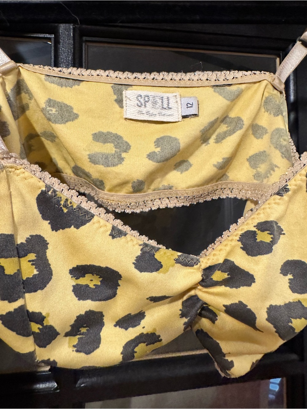 Sold elsewhere Leopard-Print Kate Sloppy in S/M Sweatshirt & Bralette Set- - Picture 2 of 7